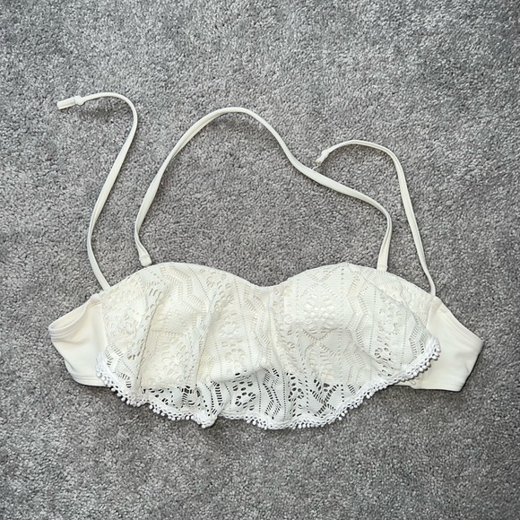 White Lace Bikini Top - Picture 2 of 5